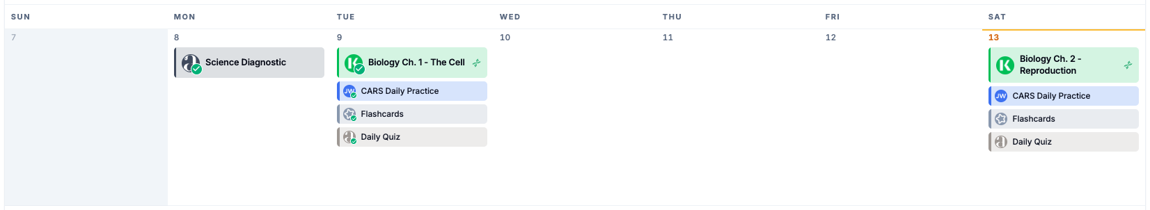 The same week after rebalancing, work back on track with the test date unchanged